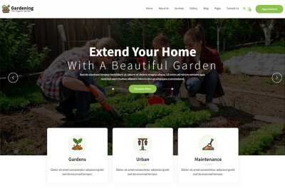 Gardening HTML Website Template