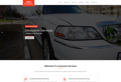 limousine Services WordPress Theme